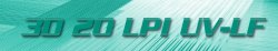 Lenticular products : 3D 20 LPI UV-LF digital large format lenticular sheet