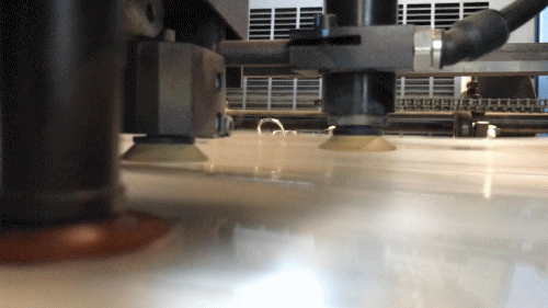 75 LPI Lenstar Lite Elliptical lenticular sheet in the printing press
